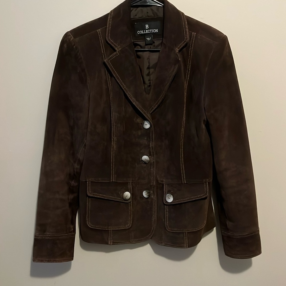 B Collection*  Suede Jacket * Size L